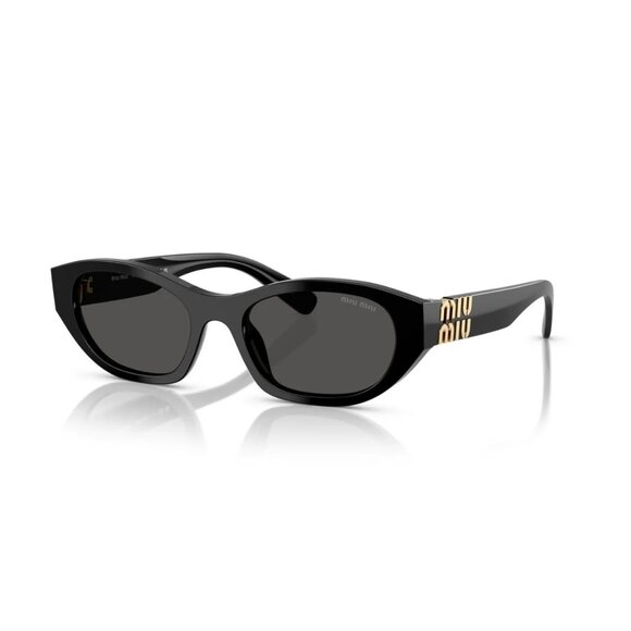 NEW MIU MIU SUNGLASSES MUA03S 16K08Z BLACK WOMEN MU A03S 16K08Z SMU 03 16K08Z